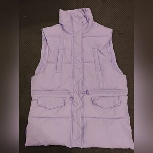 Japanese brand WeGo Lavender Puffer Vest for Women NEW
